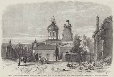 Street in Sebastopol, French Troops Taking Ammunition to the Mortar Battery near Fort Nicholas